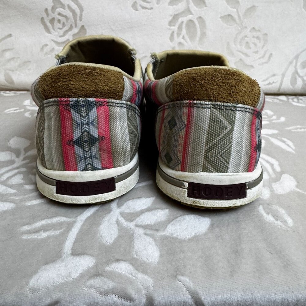Twisted X Women's Cream Sage Coral Slip-On Hooey Loper with ecoTweed Lining 7M - Picture 3 of 7